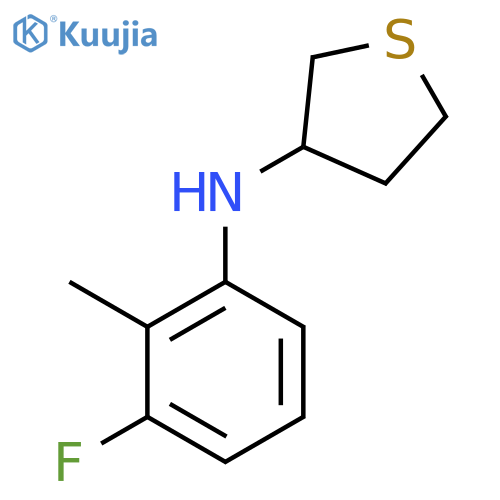N-(3-fluoro-2-methylphenyl)thiolan-3-amine structure
