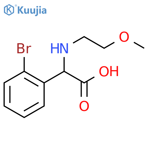 2-(2-bromophenyl)-2-(2-methoxyethyl)aminoacetic acid structure
