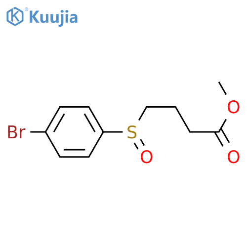 methyl 4-(4-bromobenzenesulfinyl)butanoate structure