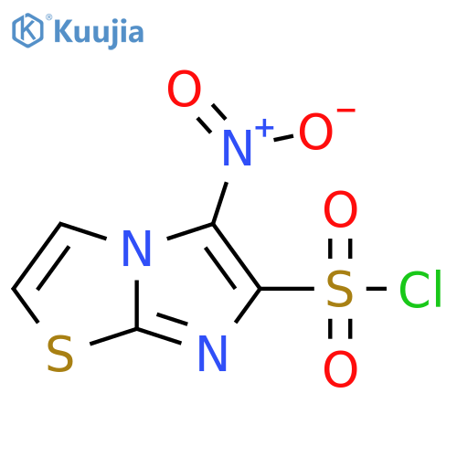5-NITROIMIDAZO2,1-B1,3THIAZOLE-6-SULFONYL CHLORIDE structure
