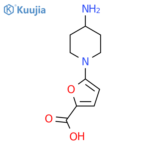 5-(4-Aminopiperidin-1-yl)furan-2-carboxylic acid structure
