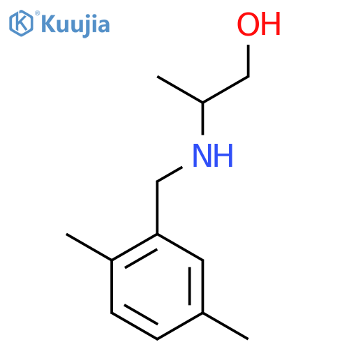 2-{(2,5-dimethylphenyl)methylamino}propan-1-ol structure