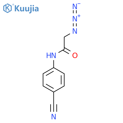 2-Azido-N-(4-cyanophenyl)acetamide structure