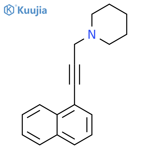 Piperidine, 1-[3-(1-naphthalenyl)-2-propynyl]- structure