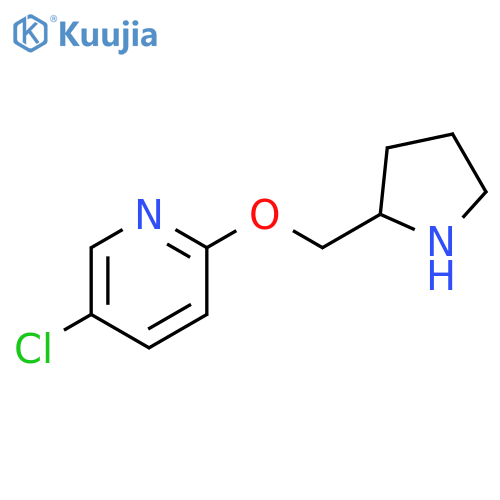 5-chloro-2-[(pyrrolidin-2-yl)methoxy]pyridine structure