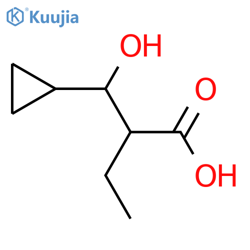 2-cyclopropyl(hydroxy)methylbutanoic acid structure