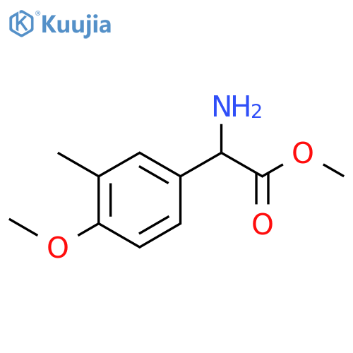 methyl 2-amino-2-(4-methoxy-3-methylphenyl)acetate structure