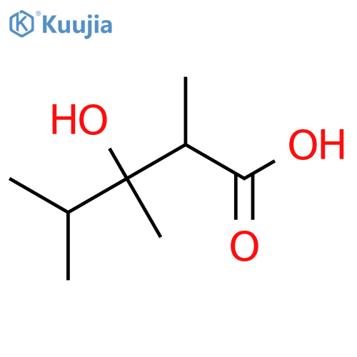 3-hydroxy-2,3,4-trimethylpentanoic acid structure