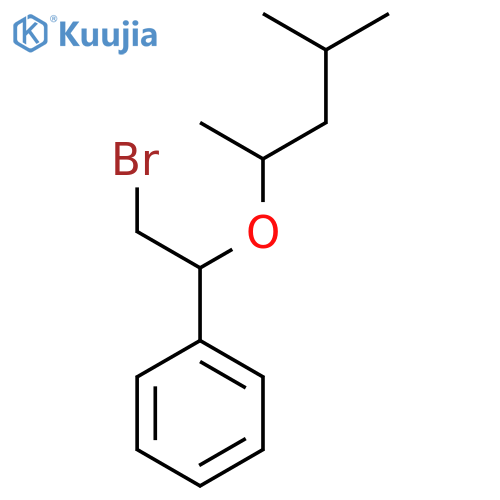 {2-bromo-1-(4-methylpentan-2-yl)oxyethyl}benzene structure