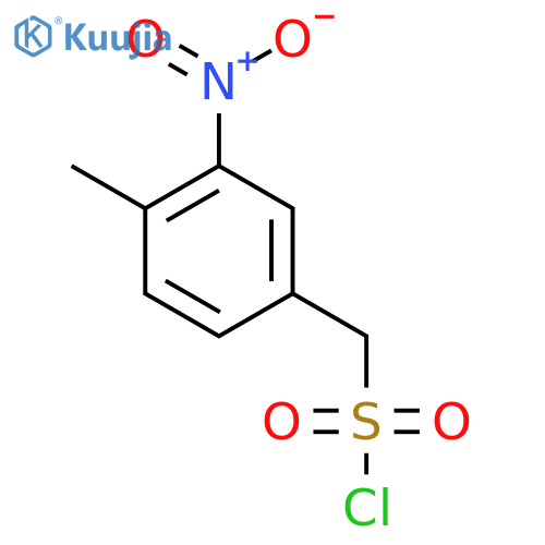 (4-Methyl-3-nitrophenyl)methanesulfonyl chloride structure