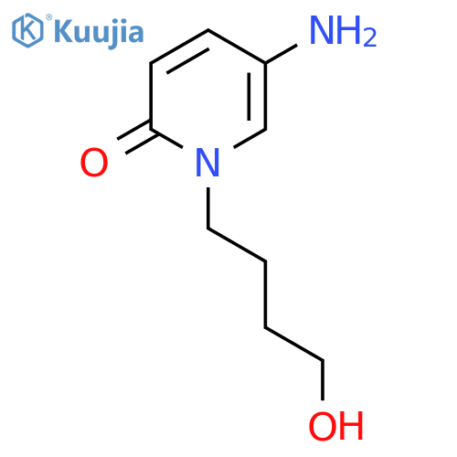 5-amino-1-(4-hydroxybutyl)-1,2-dihydropyridin-2-one structure
