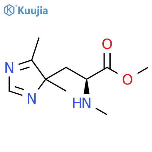 methyl 3-(4,5-dimethyl-1H-imidazol-1-yl)-2-(methylamino)propanoate structure