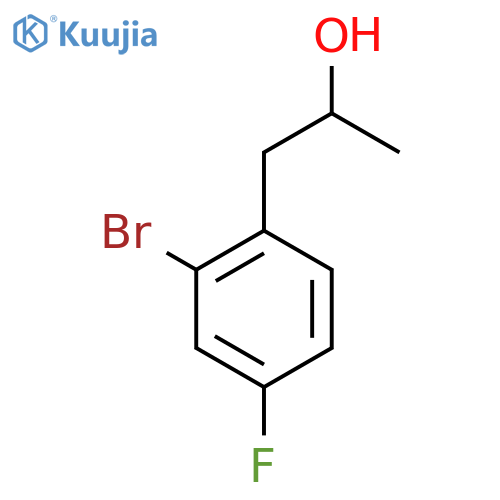 1-(2-bromo-4-fluorophenyl)propan-2-ol structure