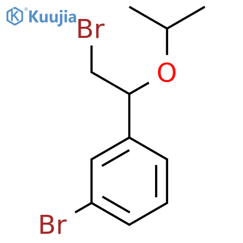 1-bromo-3-2-bromo-1-(propan-2-yloxy)ethylbenzene structure
