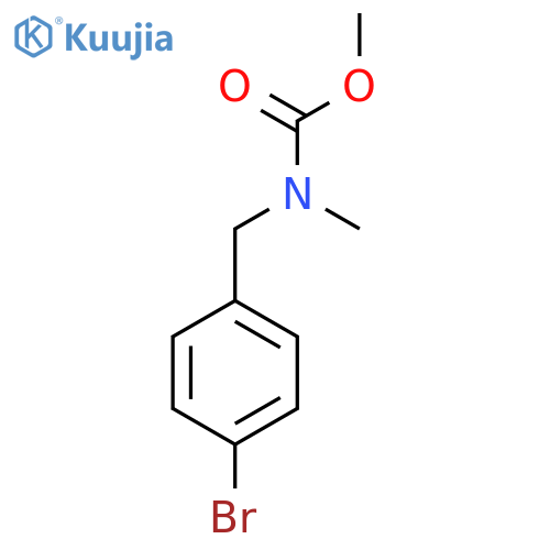 Methyl N-[(4-bromophenyl)methyl]-N-methylcarbamate structure