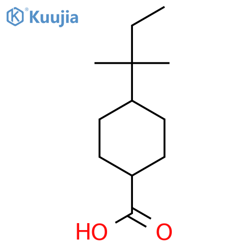 4-(2-Methylbutan-2-yl)cyclohexane-1-carboxylic acid structure