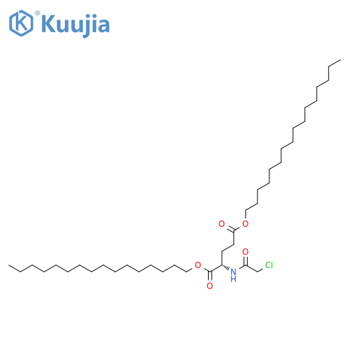 L-Glutamic acid, N-(chloroacetyl)-, dihexadecyl ester structure