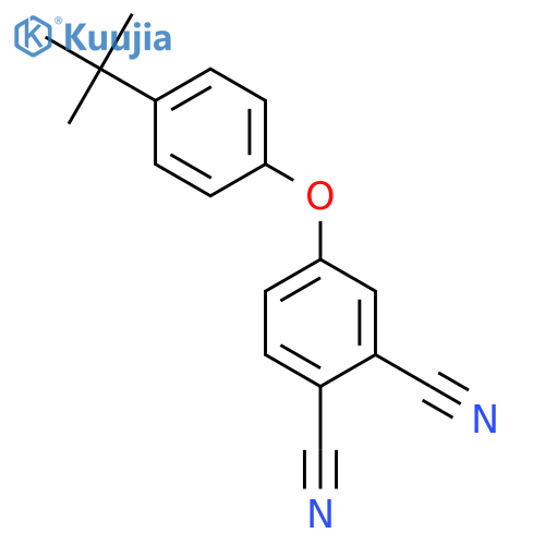 1,2-Benzenedicarbonitrile, 4-[4-(1,1-dimethylethyl)phenoxy]- structure