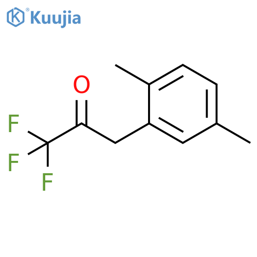 3-(2,5-dimethylphenyl)-1,1,1-trifluoropropan-2-one structure
