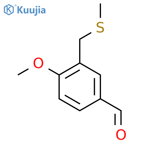 4-Methoxy-3-(methylsulfanylmethyl)benzaldehyde structure