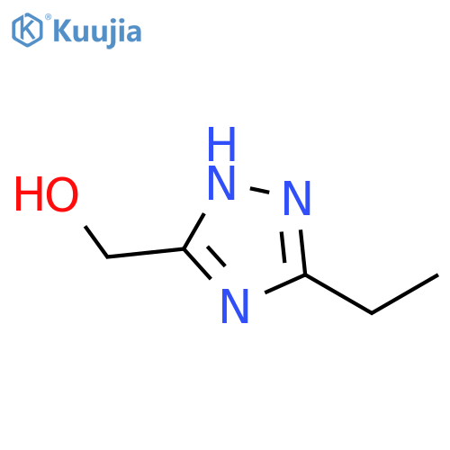 (5-ethyl-4H-1,2,4-triazol-3-yl)methanol structure
