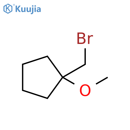 1-(bromomethyl)-1-methoxycyclopentane structure