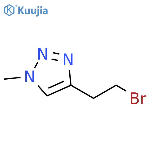 4-(2-bromoethyl)-1-methyl-1H-1,2,3-triazole structure