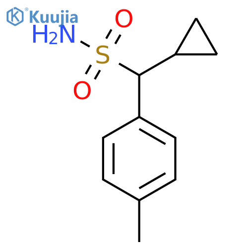 Benzenemethanesulfonamide, α-cyclopropyl-4-methyl- structure