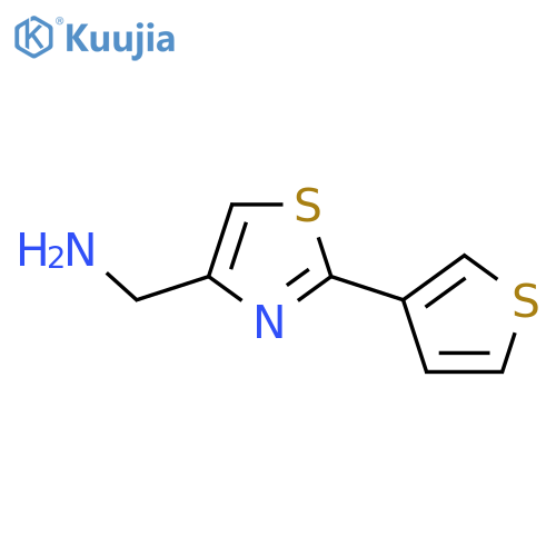 [2-(Thiophen-3-yl)-1,3-thiazol-4-yl]methanamine structure
