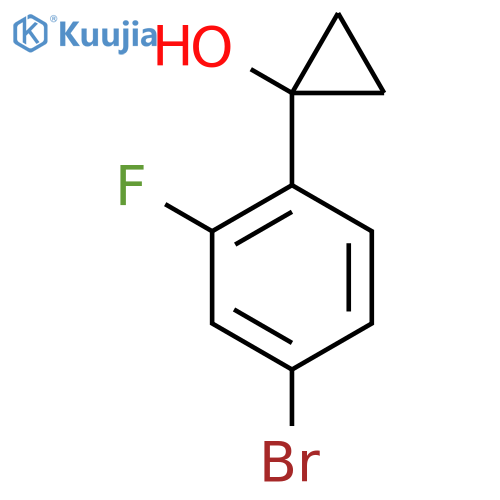 1-(4-Bromo-2-fluorophenyl)cyclopropan-1-ol structure