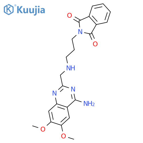 2-[3-[(4-Amino-6,7-dimethoxyquinazolin-2-yl)methylamino]propyl]isoindole-1,3-dione structure