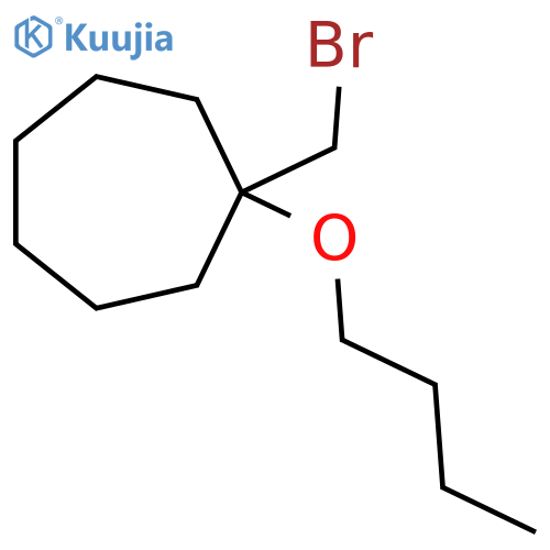 1-(bromomethyl)-1-butoxycycloheptane structure