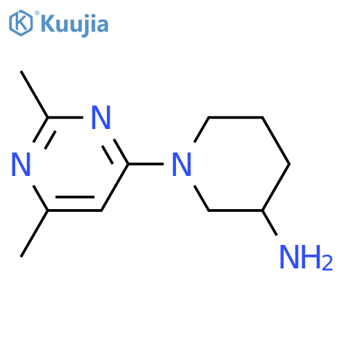 1-(2,6-dimethylpyrimidin-4-yl)piperidin-3-amine structure