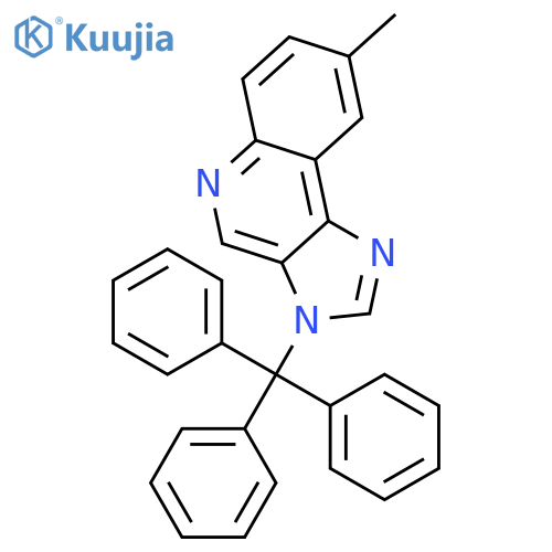 3H-Imidazo[4,5-c]quinoline, 8-methyl-3-(triphenylmethyl)- structure