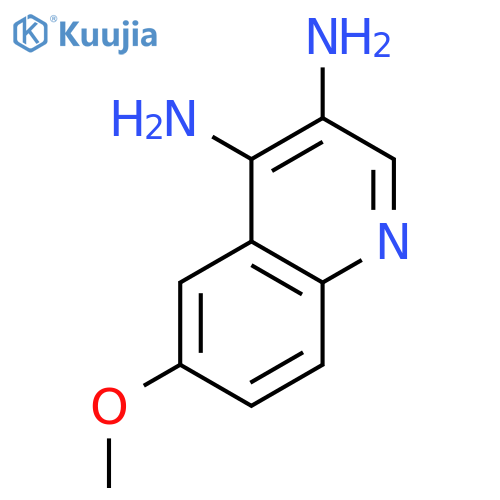 3,4-Quinolinediamine, 6-methoxy- structure