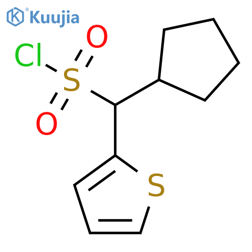 Cyclopentyl(thiophen-2-yl)methanesulfonyl chloride structure