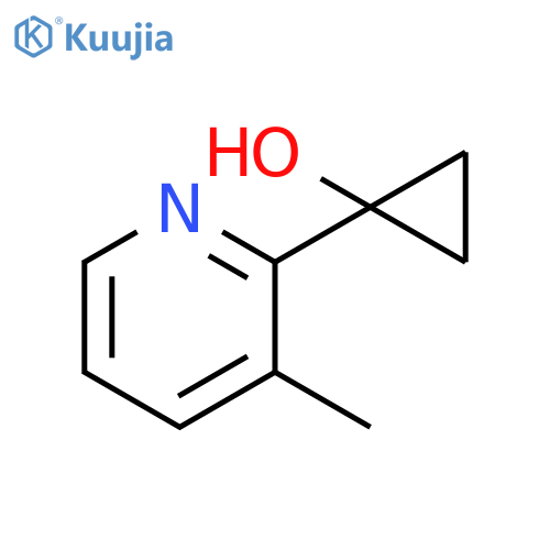 1-(3-methylpyridin-2-yl)cyclopropan-1-ol structure
