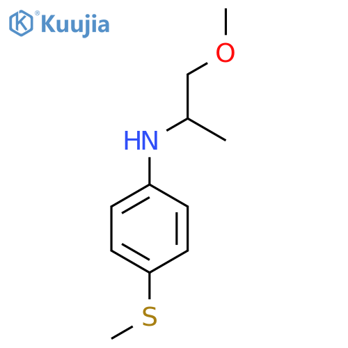 N-(1-Methoxypropan-2-yl)-4-(methylsulfanyl)aniline structure