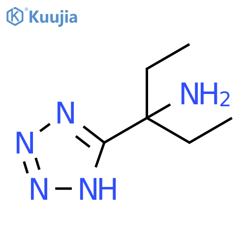 3-(1H-Tetrazol-5-yl)pentan-3-amine structure