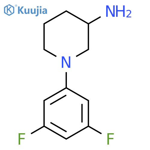 1-(3,5-Difluorophenyl)piperidin-3-amine structure
