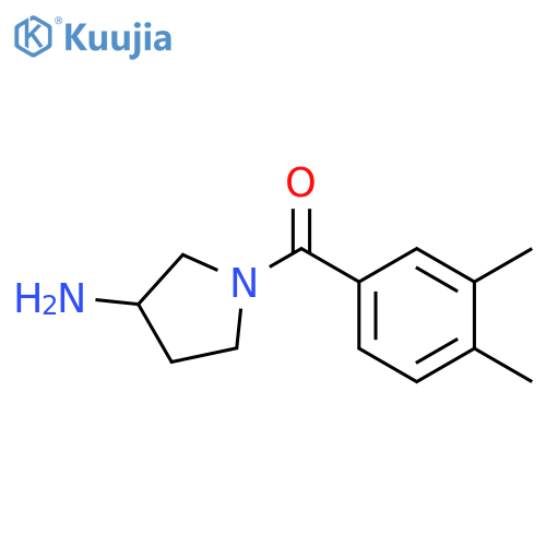 1-(3,4-dimethylbenzoyl)pyrrolidin-3-amine structure