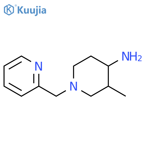 3-methyl-1-(pyridin-2-ylmethyl)piperidin-4-amine structure