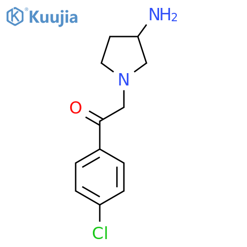2-(3-Aminopyrrolidin-1-yl)-1-(4-chlorophenyl)ethan-1-one structure