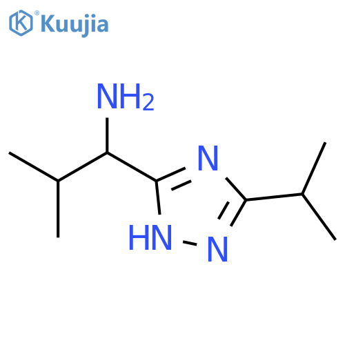 1-(5-Isopropyl-2H-[1,2,4]triazol-3-yl)-2-methyl-propylamine structure