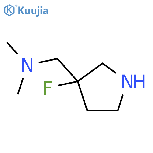 [(3-fluoropyrrolidin-3-yl)methyl]dimethylamine structure