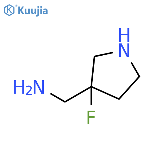 (3-fluoropyrrolidin-3-yl)methanamine structure