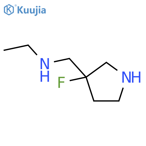 3-Pyrrolidinemethanamine,N-ethyl-3-fluoro- structure