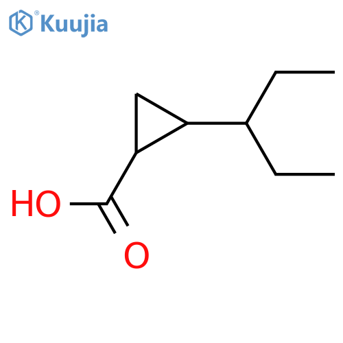 2-(pentan-3-yl)cyclopropane-1-carboxylic acid structure