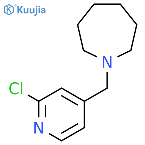 1-[(2-Chloropyridin-4-yl)methyl]azepane structure