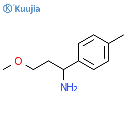 3-METHOXY-1-(4-METHYLPHENYL)PROPAN-1-AMINE structure